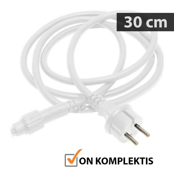 Välistingimustes kasutatav valguskett (LED tuled) 100 m Glow valge
