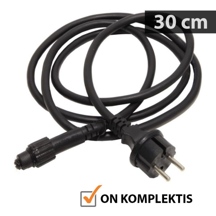 Välistingimustes kasutatav valguskett (LED tuled) 20 m Glow must
