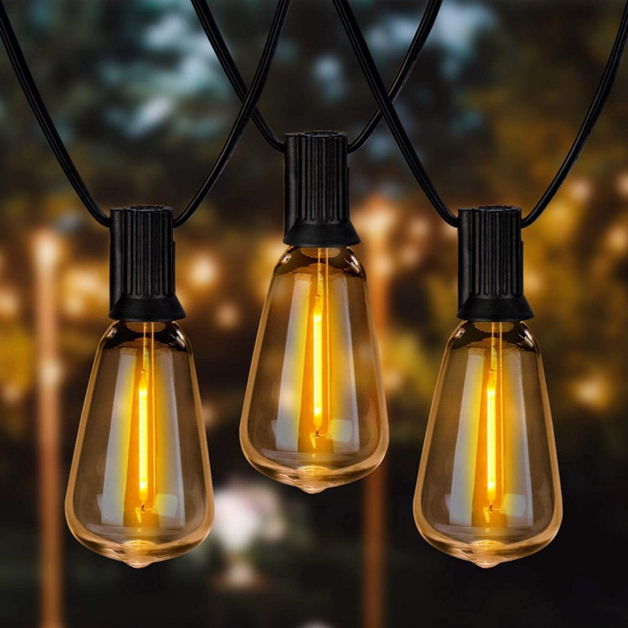 Välistingimustes kasutatav valguskett (LED tuled) 150 m Retro