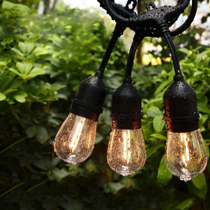 Päikesepaneeliga õue valguskett (LED) Drop