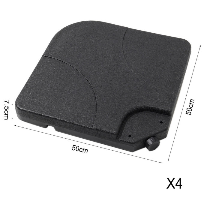 Päikesevari Comfort Light Grey koos raskusplaadi ja kaitsekattega