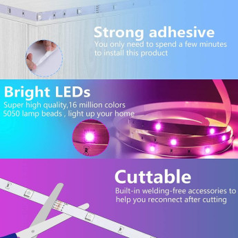 Smart RGB 5050 LED riba 10m Bluetooth funktsiooni