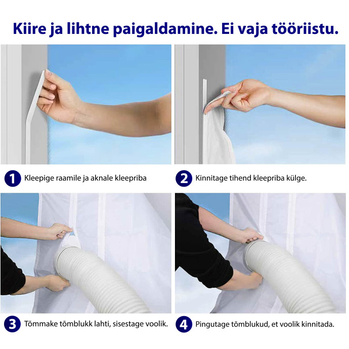 Aknatihend Adolus (400 cm) mobiilse konditsioneeri jaoks