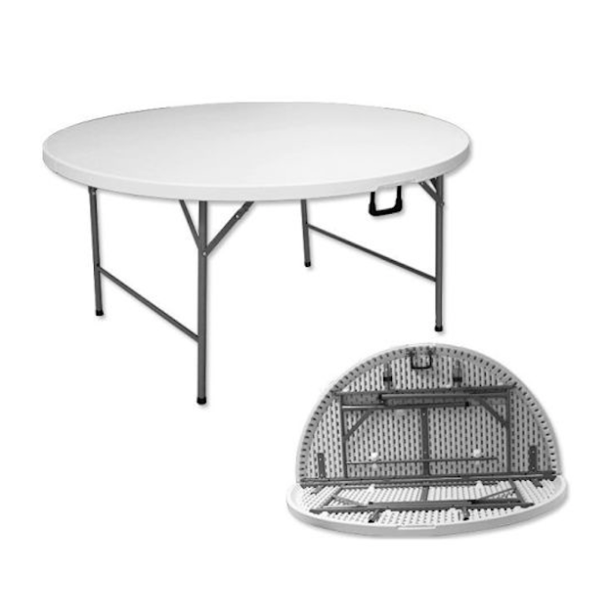 Kokkupandav ümmargune laud D120 cm