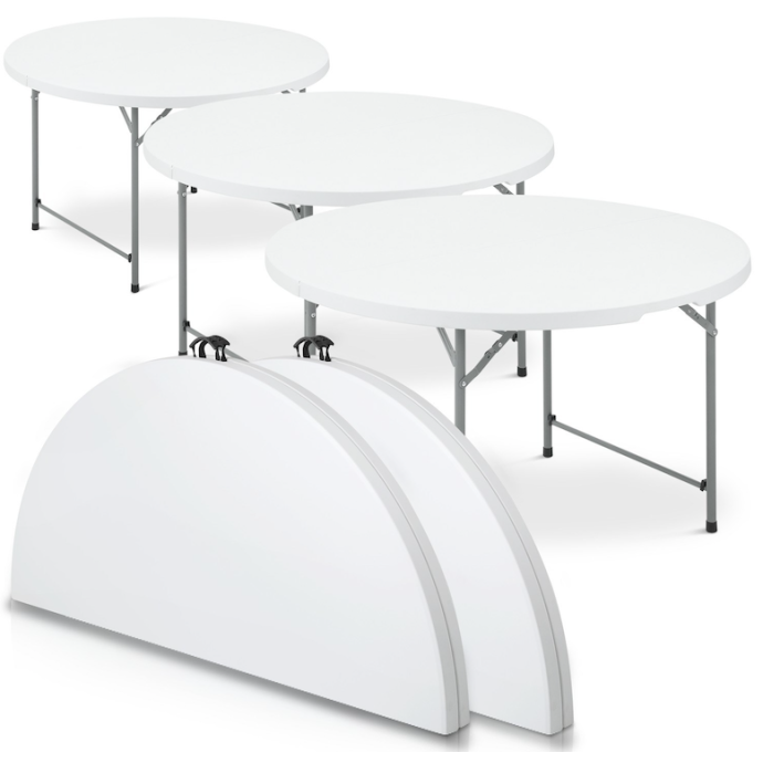 Kokkupandav ümmargune laud D120 cm