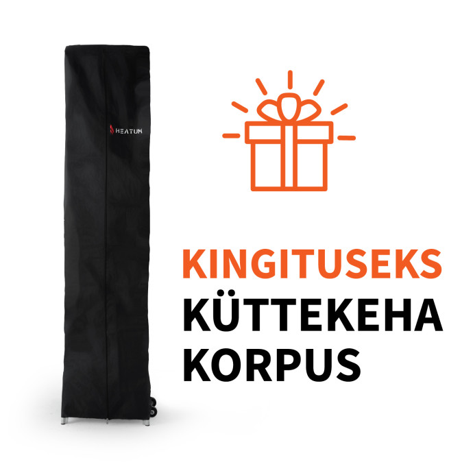 Gaasisoojendi Pyramid Heatum Athena koos gaasiballooniga