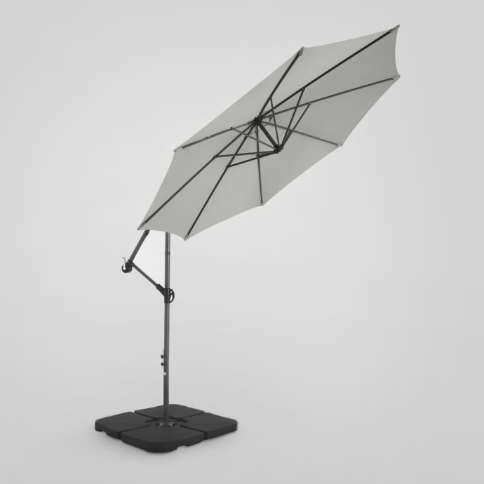 Päikesevari Select Light Grey koos raskusplaadi ja kaitsekattega