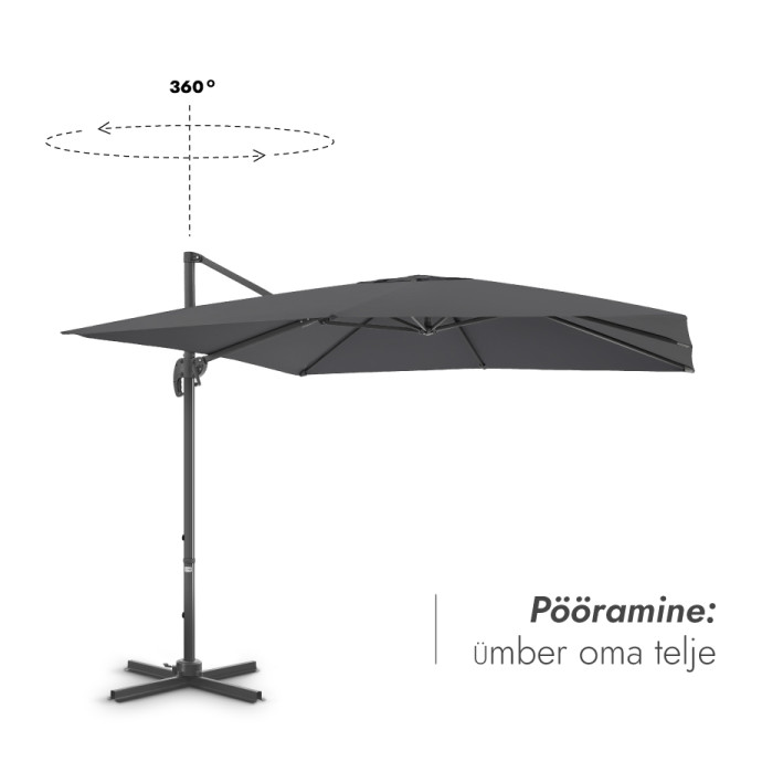 Päikesevari Comfort Antracito