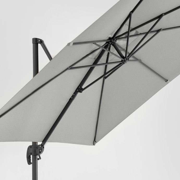 Päikesevari Comfort Light Grey koos raskusplaadi ja kaitsekattega