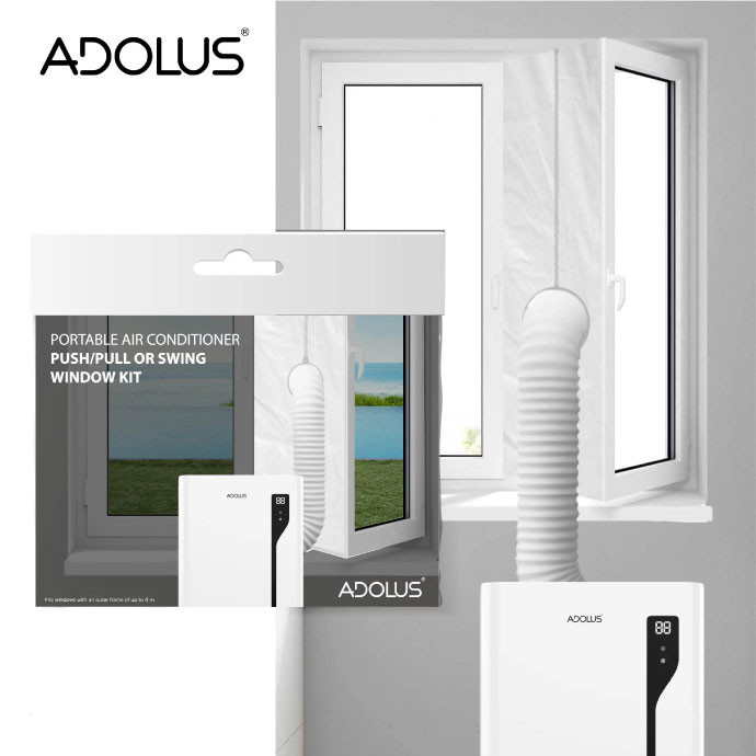 ADOLUS ARCTIC A3600 mobiilne konditsioneer koos aknatihendiga