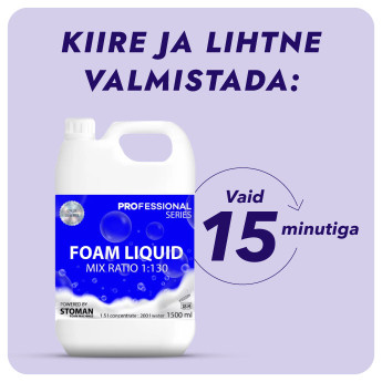 Professionaalne vahuvedeliku kontsentraat STOMAN 1,5L (24 pudelit)
