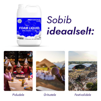 Professionaalne vahuvedeliku kontsentraat STOMAN 1,5L (24 pudelit)
