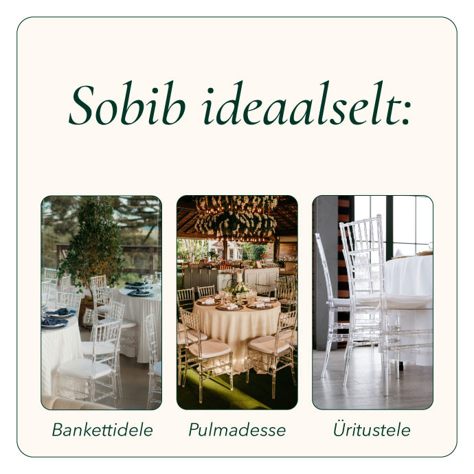 Läbipaistev tool Chiavari