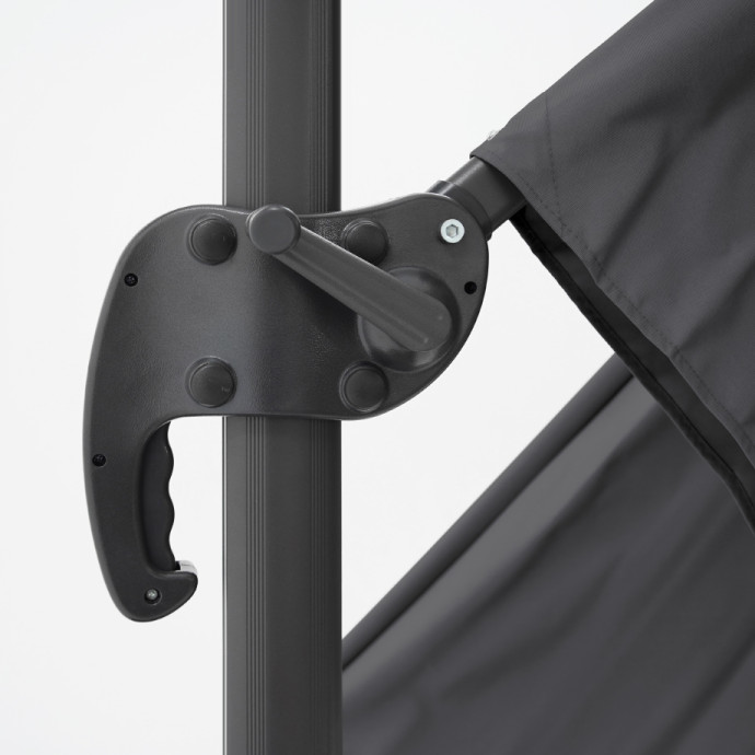 Päikesevari Comfort Antracito koos raskusplaadiga Solid