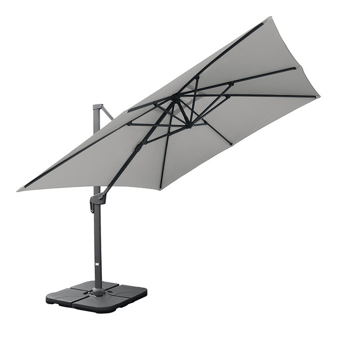 Päikesevari Lounge Light Grey koos alusega Solid (kingituseks kaasa kaitsekate)
