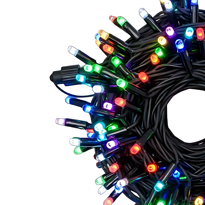 Välis- ja siseruumides kasutatav valguskett(LED tuled) 10 m PROLED RGB