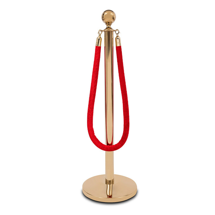Kuldset värvi lintpiire Royal, 150 cm punase lindiga