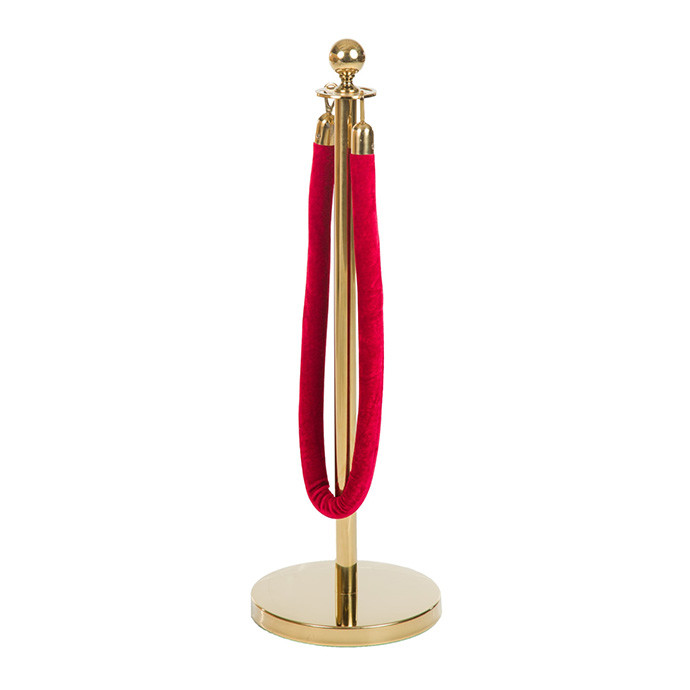 Kuldset värvi lintpiire Royal, 150 cm punase lindiga