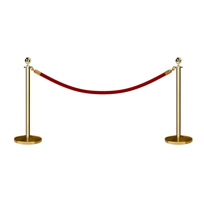 Kuldset värvi lintpiire Royal, 150 cm punase lindiga
