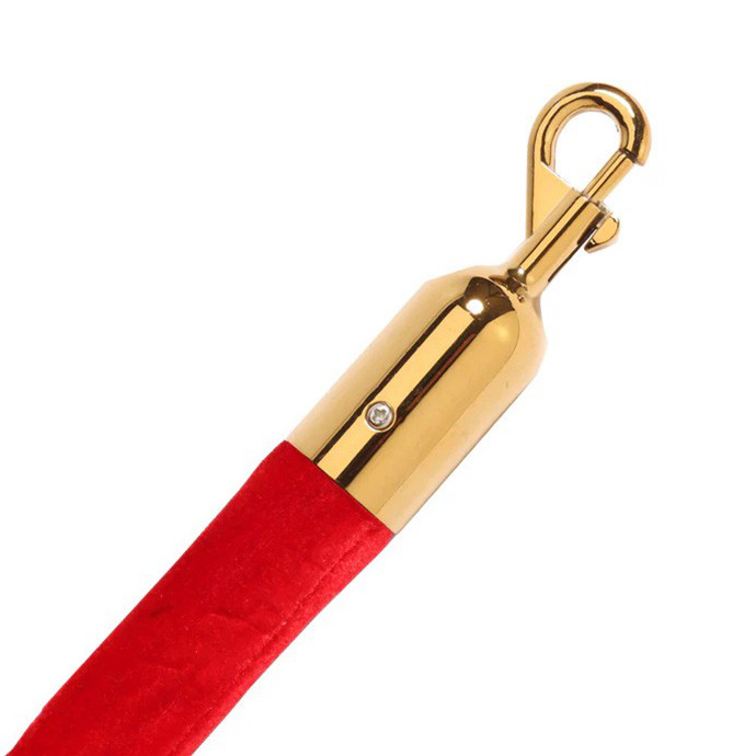 Kuldset värvi lintpiire Royal, 150 cm punase lindiga