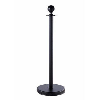 Musta värvi lintpiire Royal, 150 cm punase lindiga