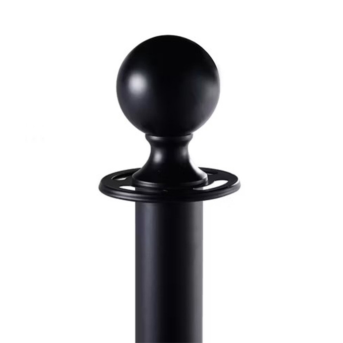 Musta värvi lintpiire Royal, 150 cm punase lindiga