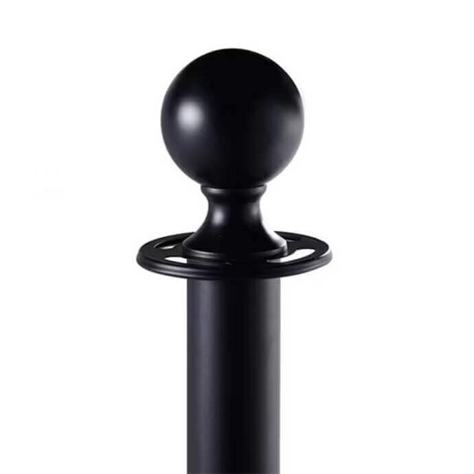 Musta värvi lintpiire Royal, 150 cm punase lindiga