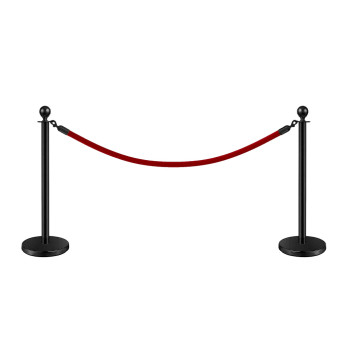 Musta värvi lintpiire Royal, 150 cm punase lindiga