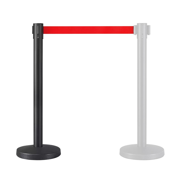 Musta värvi lintpiire FLEX, 300 cm punase lindiga