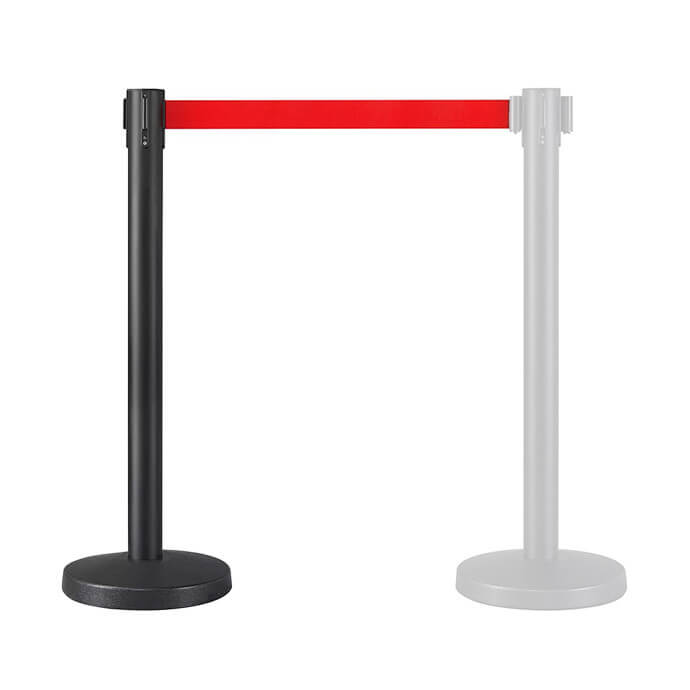 Musta värvi lintpiire FLEX, 300 cm punase lindiga