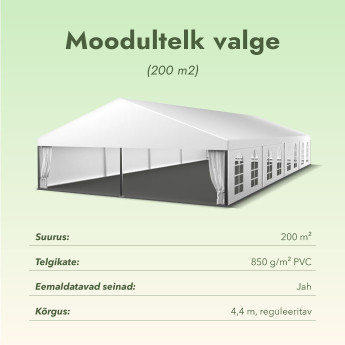 Moodultelk valge (200 m2)
