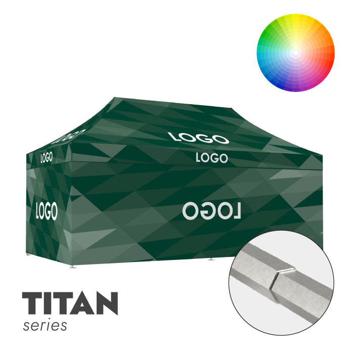 Reklaamtelk Zeltpro TITAN, 3 × 6 m, valitud värvi, trükk katusel ja 4 seinal Reklaamtelk Zeltpro TITAN, 3 × 6 m, valitud värvi, trükk katusel ja 4 seinal