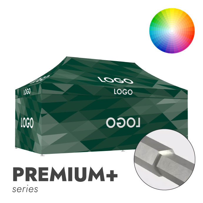 Reklaamtelk Zeltpro Premium+, 3 × 6 m, valitud värvi, trükk katusel ja 4 seinal Reklaamtelk Zeltpro Premium+, 3 × 6 m, valitud värvi, trükk katusel ja 4 seinal
