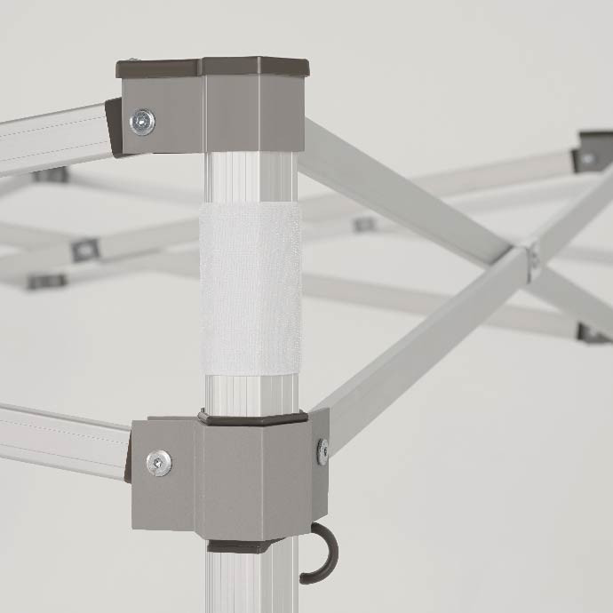 Reklaamtelk Zeltpro Premium+, 3 × 6 m, valitud värvi, 4 seina ja termokleebisega (1 tk) katuse küljel