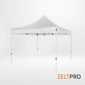 Telgi katuse ja seinte (4 tk) komplekt 3x3 Valge Zeltpro PROFRAME