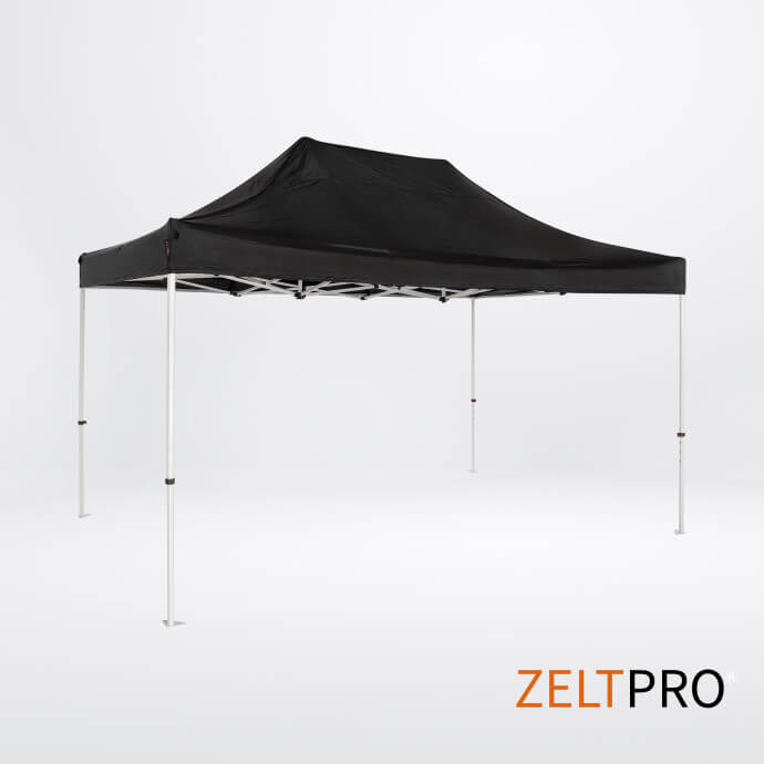 Telgi katuse ja seinte (4 tk) komplekt 3x4,5 Must Zeltpro PROFRAME