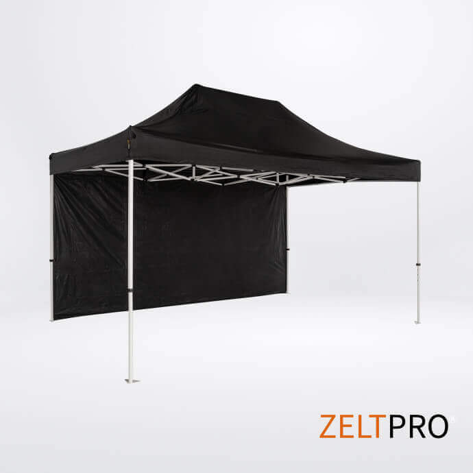 Telgi katuse ja seinte (4 tk) komplekt 3x4,5 Must Zeltpro PROFRAME