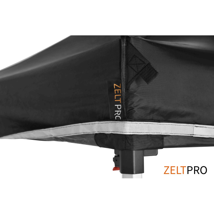 Telgi katuse ja seinte (4 tk) komplekt 3x4,5 Must Zeltpro TITAN