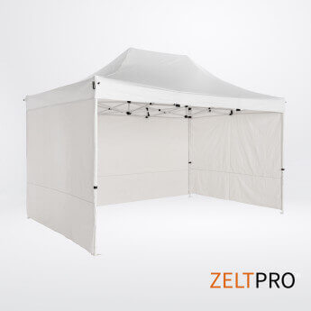 Telgi katuse ja seinte (4 tk) komplekt 3x4,5 Valge Zeltpro PROFRAME