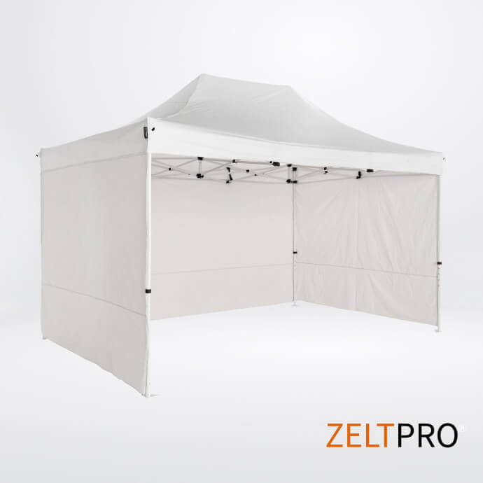 Telgi katuse ja seinte (4 tk) komplekt 3x4,5 Valge Zeltpro PROFRAME