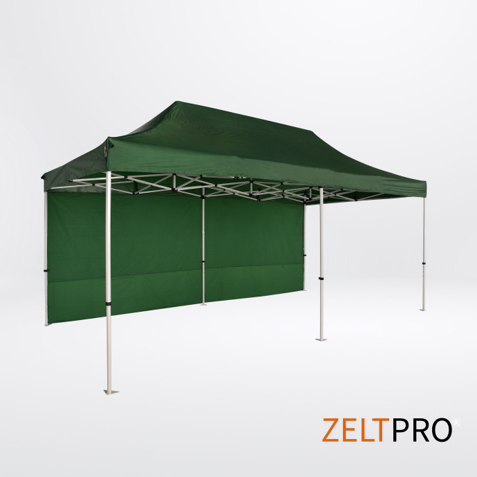 Telgi katuse ja seinte (4 tk) komplekt 3x6 Roheline Zeltpro PROFRAME