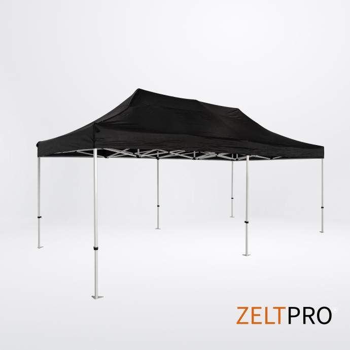 Telgi katuse ja seinte (4 tk) komplekt 3x6 Must Zeltpro PROFRAME