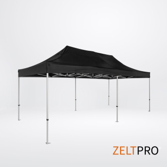 Telgi katuse ja seinte (4 tk) komplekt 3x6 Must Zeltpro TITAN