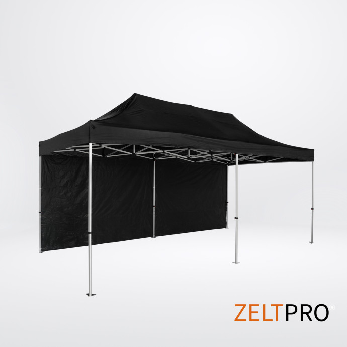 Telgi katuse ja seinte (4 tk) komplekt 3x6 Must Zeltpro TITAN