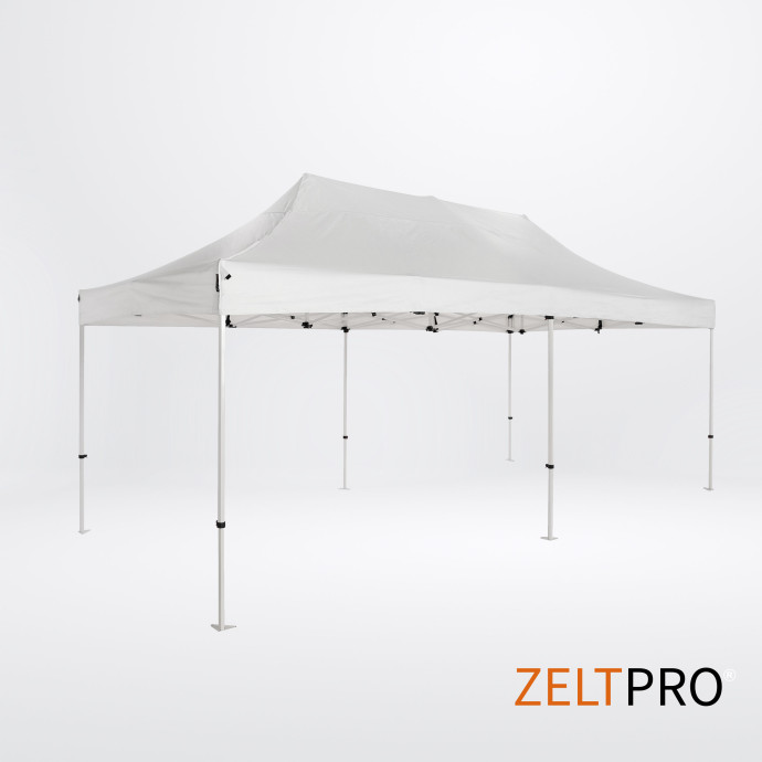 Telgi katuse ja seinte (4 tk) komplekt 3x6 Valge Zeltpro PROFRAME