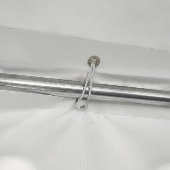 PVC-peotelk Zeltpro, 4 × 8 m, valge