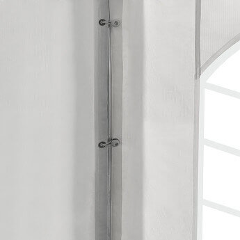 PVC-peotelk Zeltpro, 4 × 8 m, valge