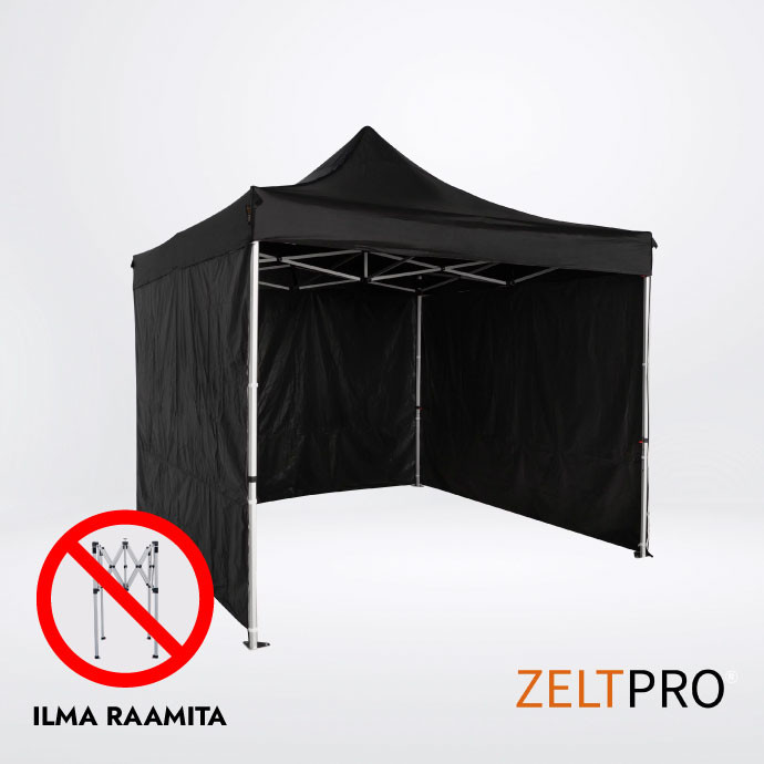 Telgi katuse ja seinte (4 tk) komplekt 3x3 Must Zeltpro TITAN