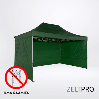 Telgi katuse ja seinte (4 tk) komplekt 3x4,5 Roheline Zeltpro TITAN