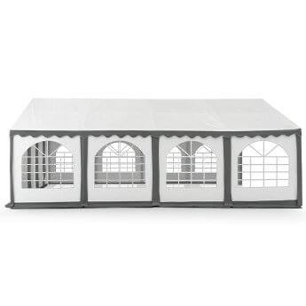 PVC-peotelk Zeltpro, 4 × 8 m, valge/hall